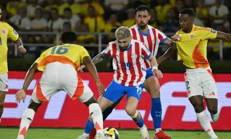 Colômbia e Paraguai Empatam em 2 a 2 nas Eliminatórias