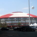 Ginásio Gigantinho, que integra o complexo do Internacional junto ao CT e ao Beira-Rio.